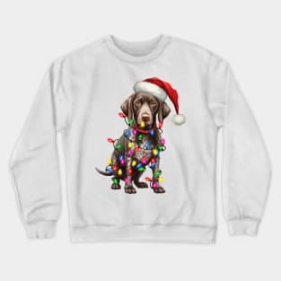 Christmas German Shorthaired Pointer Crewneck Sweatshirt